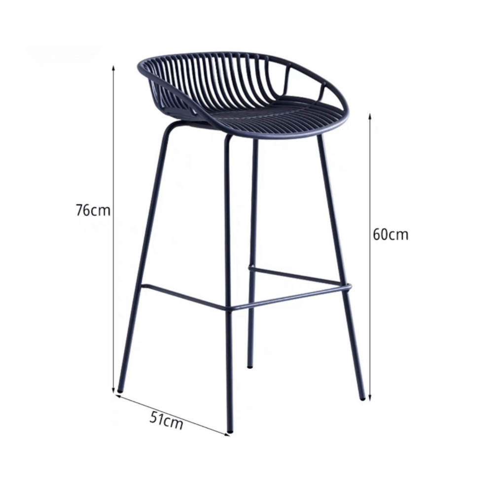 เก้าอี้บาร์ MY DOLLS HOUSE MAYU 60 ซม. สีกรมท่า_1